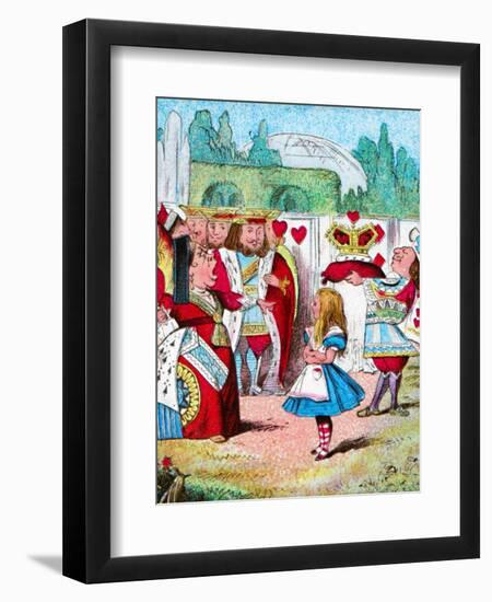 'Off with her head! Alice and her Red Queen', c1910-John Tenniel-Framed Giclee Print