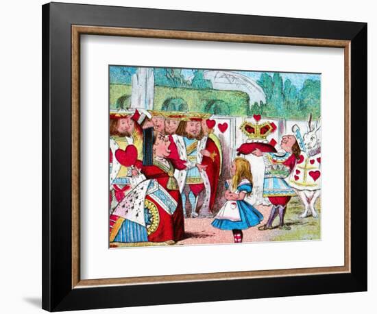 'Off with her head! Alice and her Red Queen', c1910-John Tenniel-Framed Giclee Print