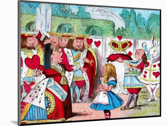 'Off with her head! Alice and her Red Queen', c1910-John Tenniel-Mounted Giclee Print