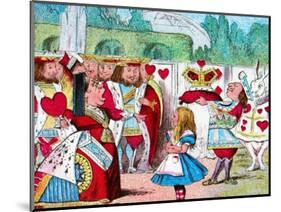 'Off with her head! Alice and her Red Queen', c1910-John Tenniel-Mounted Giclee Print