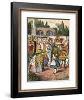 'Off with her head! Alice and the Red Queen', 1889-John Tenniel-Framed Giclee Print