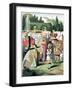 "Off With Her Head" Alice in Wonderland Queen by John Tenniel-null-Framed Art Print