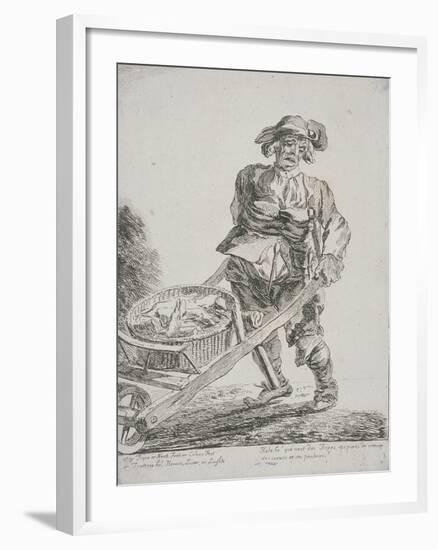 Offal Seller, Cries of London, 1760-Paul Sandby-Framed Giclee Print