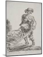 Offal Seller, Cries of London, 1760-Paul Sandby-Mounted Giclee Print