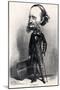 OFFENBACH Jacques Caricature by-Etienne Carjat-Mounted Giclee Print