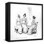 Offended two or three young ladies', the Bingley sisters from 'Pride and Prejudice' by Jane Austen-null-Framed Stretched Canvas