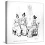 Offended two or three young ladies', the Bingley sisters from 'Pride and Prejudice' by Jane Austen-null-Stretched Canvas