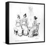 Offended two or three young ladies', the Bingley sisters from 'Pride and Prejudice' by Jane Austen-null-Framed Stretched Canvas