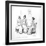 Offended two or three young ladies', the Bingley sisters from 'Pride and Prejudice' by Jane Austen-null-Framed Giclee Print