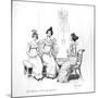 Offended two or three young ladies', the Bingley sisters from 'Pride and Prejudice' by Jane Austen-null-Mounted Giclee Print