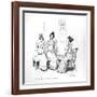 Offended two or three young ladies', the Bingley sisters from 'Pride and Prejudice' by Jane Austen-null-Framed Giclee Print