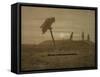 Offenes Grab, Griseille-Caspar David Friedrich-Framed Stretched Canvas