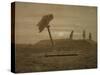 Offenes Grab, Griseille-Caspar David Friedrich-Stretched Canvas