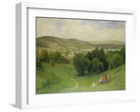 Offenes Tal (Landschaft)-Hans Thoma-Framed Giclee Print