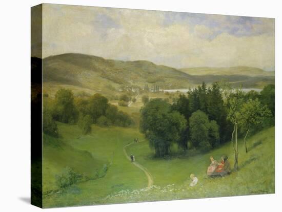 Offenes Tal (Landschaft)-Hans Thoma-Stretched Canvas
