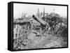 Offensive on the Somme, Abandoned German 150 Guns-null-Framed Stretched Canvas