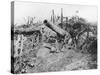 Offensive on the Somme, Abandoned German 150 Guns-null-Stretched Canvas