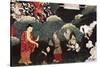 Offering Bunches of Grass, Scenes from the Life of Buddha Shakyamuni, 18th Century, Tibet-null-Stretched Canvas