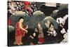 Offering Bunches of Grass, Scenes from the Life of Buddha Shakyamuni, 18th Century, Tibet-null-Stretched Canvas