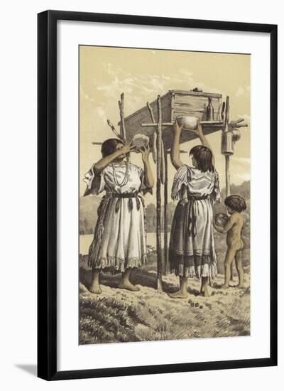 Offering Food to the Dead-null-Framed Giclee Print