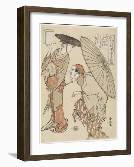 Offering Pails of Water, C. 1790-Katsushika Hokusai-Framed Giclee Print