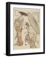 Offering Pails of Water, C. 1790-Katsushika Hokusai-Framed Giclee Print