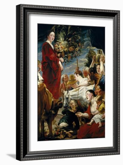 Offering to Ceres, Ca. 1619-Jacob Jordaens-Framed Giclee Print