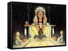 Offering to the Great Spirit-Eanger Irving Couse-Framed Stretched Canvas