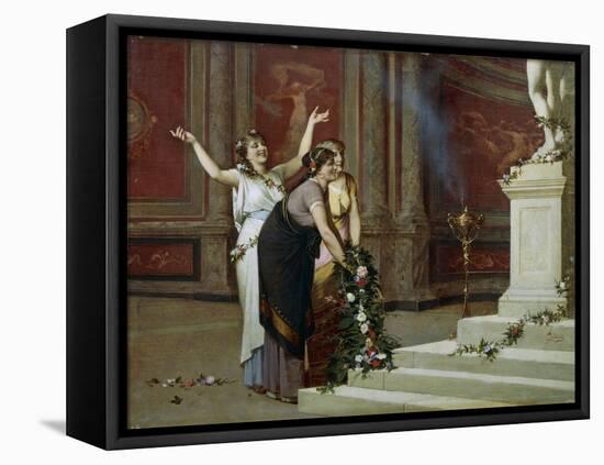 Offering to Venus-Amos Cassioli-Framed Stretched Canvas