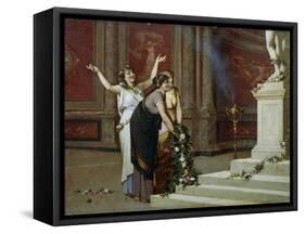 Offering to Venus-Amos Cassioli-Framed Stretched Canvas