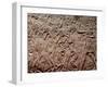 Offering Tribute, Ancient Egyptian Relief Carving-R Guillemot-Framed Photographic Print