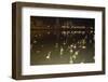 Offerings Floating Along River During Loi Krathong Festival-Stuart Black-Framed Photographic Print