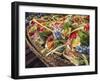 Offerings of flowers for sale, Denpasar, Bali, Indonesia, Southeast Asia, Asia-Melissa Kuhnell-Framed Photographic Print