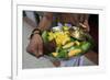 Offerings on tray, Sri Maha Mariamman temple, Kuala Lumpur, Malaysia-Godong-Framed Photographic Print