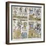 Offerings to the Gods Taken from a Reproduction of the Mixtec Code, Mexico, Mixtec Civilization-null-Framed Giclee Print