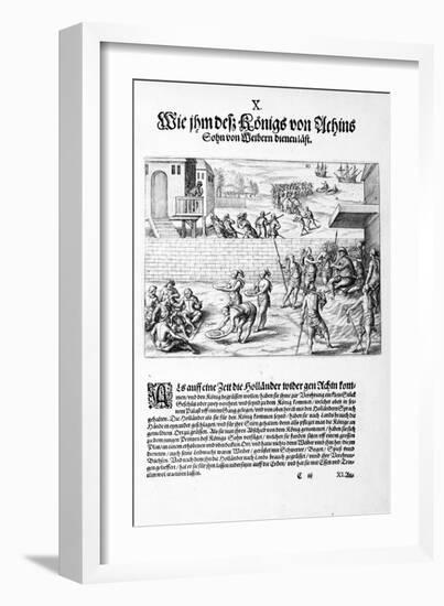 Offerings to the King, 1606-Theodore de Bry-Framed Giclee Print