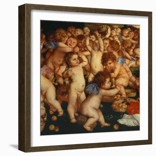 Offerings to Venus (detail)-Titian (Tiziano Vecelli)-Framed Giclee Print