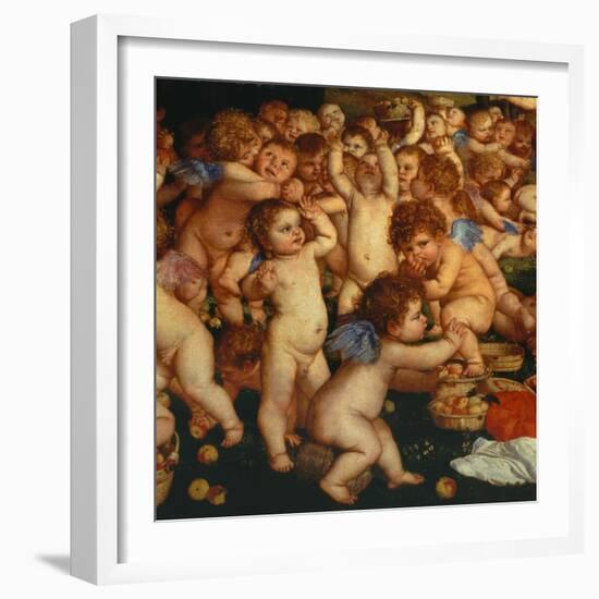 Offerings to Venus (detail)-Titian (Tiziano Vecelli)-Framed Giclee Print