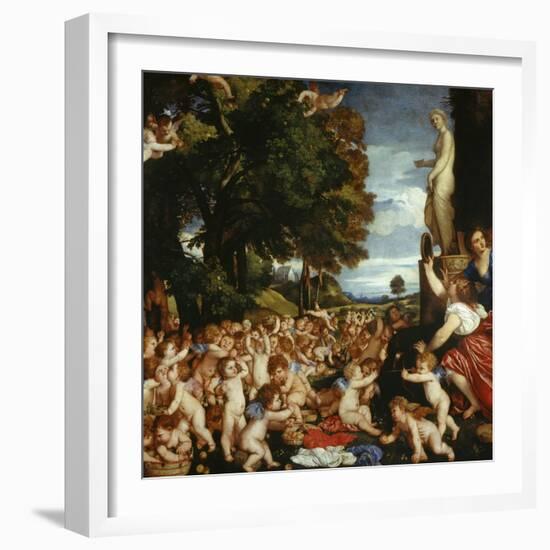 Offerings to Venus-Titian (Tiziano Vecelli)-Framed Giclee Print