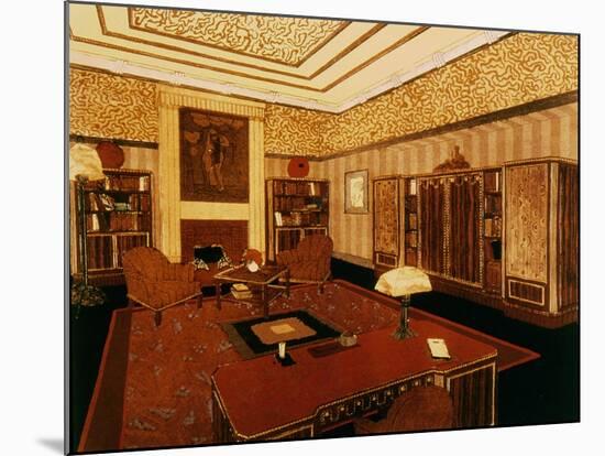 Office, 1924-Paul Follot-Mounted Giclee Print