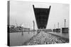 Office Building at the Waterfront, Dockland Office Building, Elbmeile, Hamburg, Germany-null-Stretched Canvas