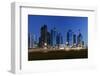 Office Buildings in the Arabian Style, Dusk, United Arab Emirates-Axel Schmies-Framed Photographic Print