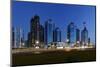 Office Buildings in the Arabian Style, Dusk, United Arab Emirates-Axel Schmies-Mounted Photographic Print