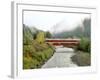 Office Covered Bridge over the Willamette River, Westfir, Oregon, USA-Jaynes Gallery-Framed Photographic Print
