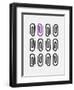 Office Glam_icon_grays-Melody Hogan-Framed Art Print