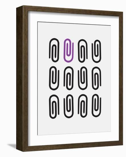 Office Glam_icon_grays-Melody Hogan-Framed Art Print