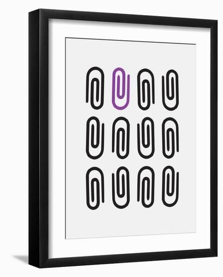 Office Glam_icon_grays-Melody Hogan-Framed Art Print