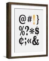 Office Glam_icon_grays-Melody Hogan-Framed Art Print