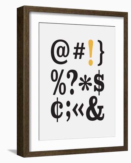 Office Glam_icon_grays-Melody Hogan-Framed Art Print