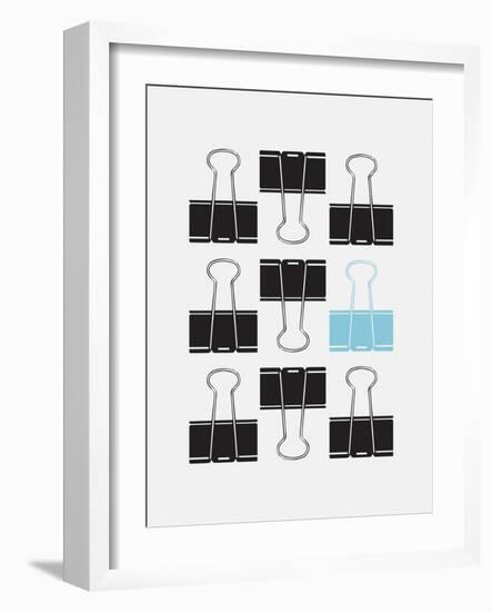 Office Glam_icon_grays-Melody Hogan-Framed Art Print